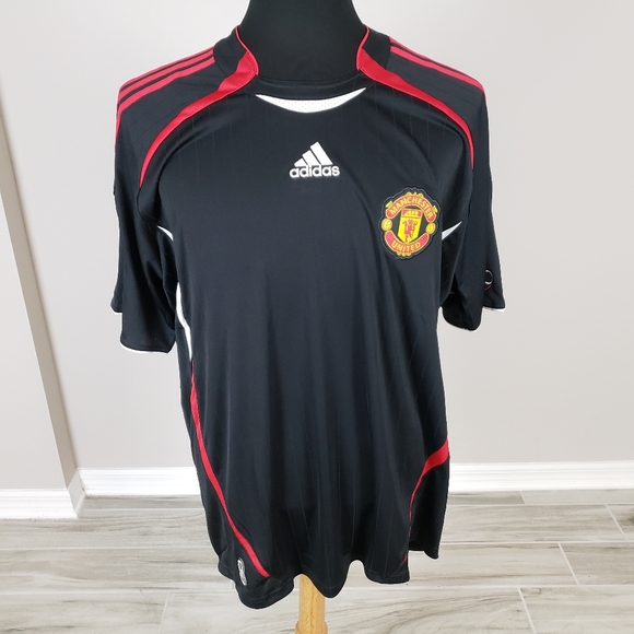 Men's adidas Black Manchester United Teamgeist Jersey XL NEW